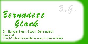 bernadett glock business card